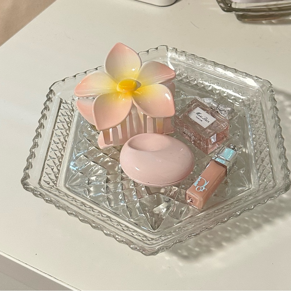 Vintage trinket glass dish